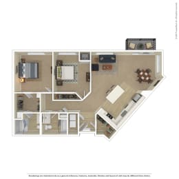  Floor Plan T  2 Bedroom C
