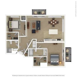  Floor Plan F 2 bedroom H