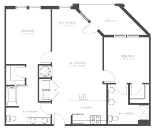Gauley Floor Plan at Residence at Tailrace Marina, North Carolina