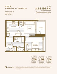 a floor plan of a bedroom apartment