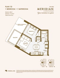a floor plan of a bedroom apartment
