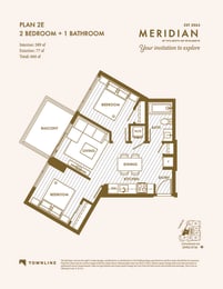 a floor plan of a bedroom apartment