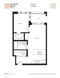 a floor plan of hudson walk two