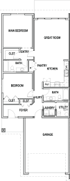 Twin Home floor plan