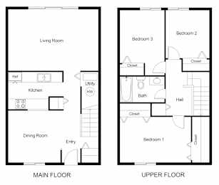  Floor Plan 3 Bedroom