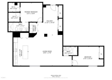 404 Floor Plan at Greeley Lofts, Missouri