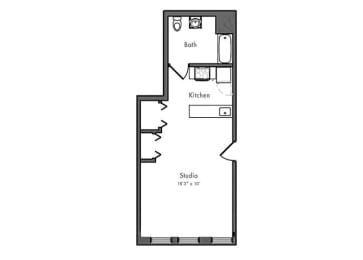 Studio floor plan