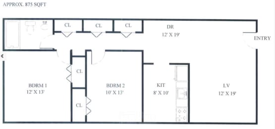  Floor Plan Two Bedroom
