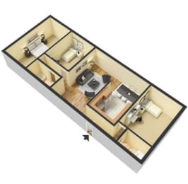  Floor Plan Three Bedroom (Gardens)