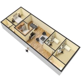  Floor Plan Three Bedroom (Towers)