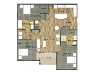 3 Bed 2 Bath Apartment at The Residences at Akita Lane, Ohio
