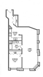 Arlo - 753 Floor Plan at East 4th Street, Cleveland, OH
