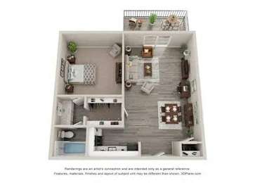1 Bed 1 Bath A Elite