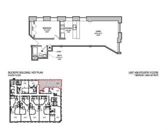 a floor plan of a building with a lot of floors