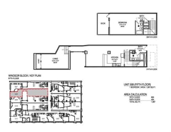 a floor plan of a house with two different floors
