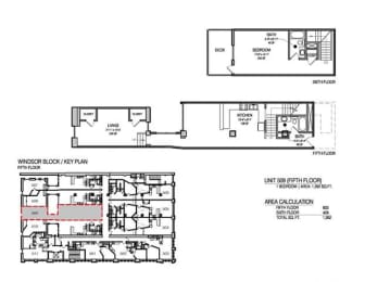 a floor plan of a house with two different floors