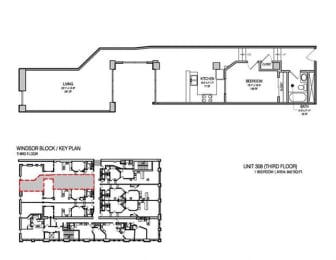 a floor plan of a house with two different floors