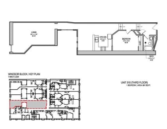 a floor plan of a house with two floors