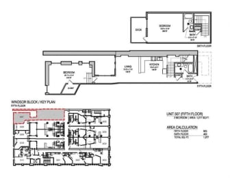 a floor plan of a house with two different floors