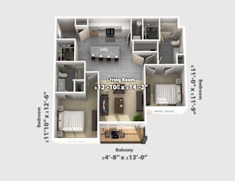 2 bed 2 bath at The Bend, Ohio, 43130