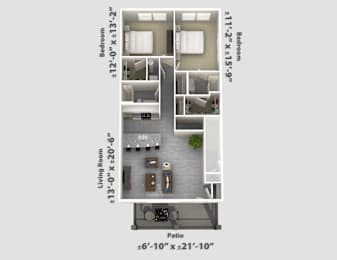 2 bed 2 bath C at The Bend, Lancaster, OH