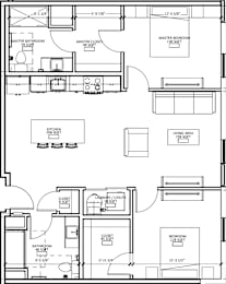 2 Bed 2 Bath N