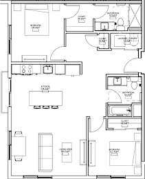 2 Bed 2 Bath F