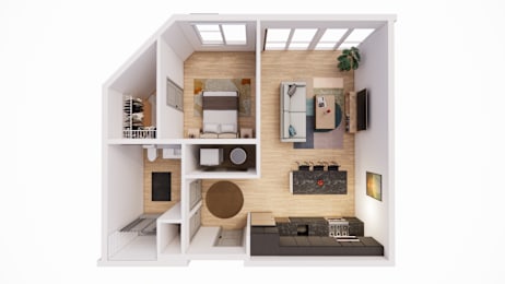 1 Bed 1 Bath G at The Park Apartments, Ohio, 44113