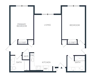 B3 2 Bedroom Floorplan