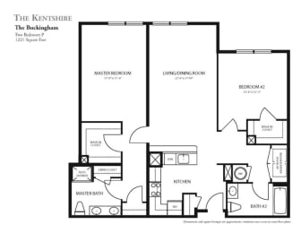 Two Bedroom Apartment at The Kentshire Senior Apartments in Midland NJ