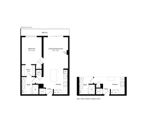 A4 750-777 sq. ft. Luxury One-Bedroom Apartment at The Marc in Palm Beach Gardens, FL