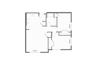 2 Bedroom Floor Plan Allenwood Terrace Apartments Wall, NJ