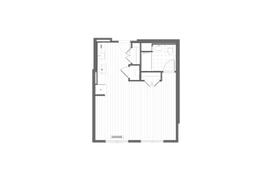 Studio Floor Plan Allenwood Terrace Apartments Wall, NJ