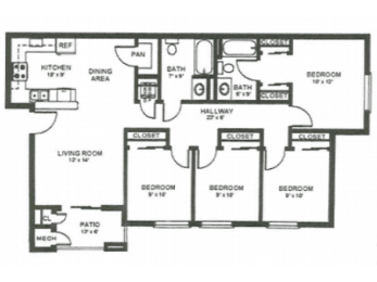  Floor Plan FOUR BEDROOM