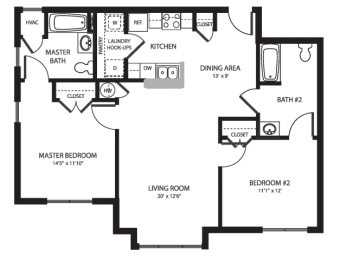 a floor plan of a bedroom house