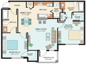  Floor Plan THE REDINGTON