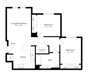 New Affordable Two-Bedroom Apartment at Lincoln Village in Oroville, CA