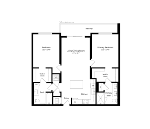B5 1,130-1,135 sq. ft. Luxury Two-Bedroom Apartment at The Marc in Palm Beach Gardens, FL