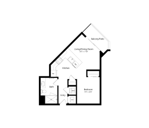 S2 534 sqft. Luxury Studio Apartment at The Marc in Palm Beach Gardens, FL