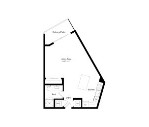 S4 616 sqft. Luxury Studio Apartment at The Marc in Palm Beach Gardens, FL
