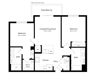 Two-bedroom apartment at Vista Sur