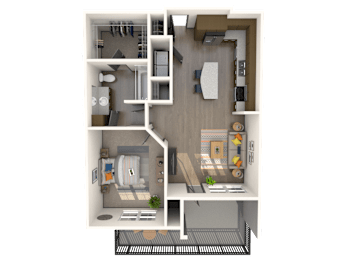 Prato Floor Plan at The Rialto, Orlando, FL, 32819