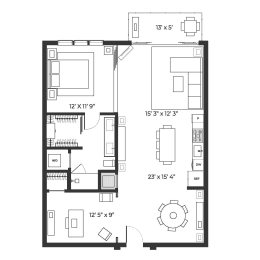 Urban Lofts 1095 Floor Plan at SLX Atlanta, Georgia, 30341