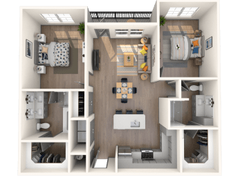B3 Floor Plan at The District at Rosemary, Sarasota, Florida