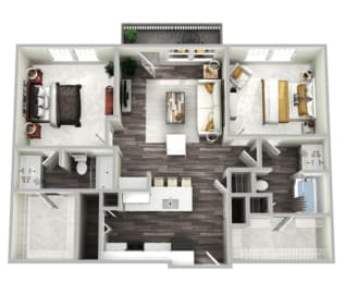 Piedmont Deluxe Floor Plan at Emblem Alpharetta, Alpharetta, Georgia