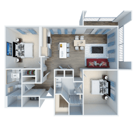Silos Floor Plan at The Legend, Waco, Texas