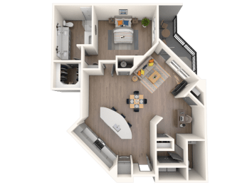 A10S Floor Plan at The District at Rosemary, Sarasota, FL, 34236