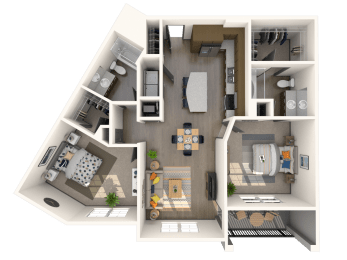 Rome Floor Plan at The Rialto, Orlando, 32819