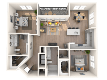 B4 Floor Plan at The District at Rosemary, Sarasota