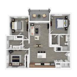2 bed 2 bath D at Lucie at Tradition Apartments, Port St. Lucie, FL